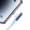 MCDODO KABEL KĄTOWY USB LIGHTNING PŁASKI 36W DO IPHONE 13 14 NIEBIESKI 1M