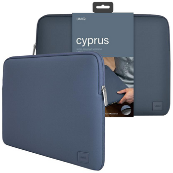 Etui Uniq torba Cyprus laptop Sleeve 14" niebieski/abyss blue Water-resistant Neoprene