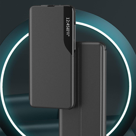ECO LEATHER VIEW CASE ETUI DO SAMSUNG GALAXY A73 KLAPKA Z FUNKCJĄ