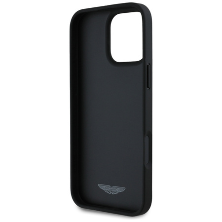 Etui Aston Martin HC Leather Victory     Design do iPhone 16 Pro Max czarny