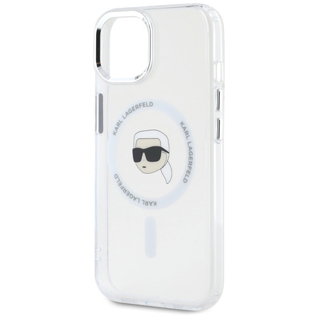 KARL LAGERFELD ETUI IML METAL KARL HEAD DO MAGSAFE DO IPHONE 15 Z WYSOKĄ