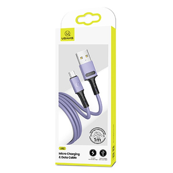 USAMS KABEL MICRO USB 2A DO TELEFONÓW 1M Z TECHNOLOGIĄ SZYBKIEGO ŁADOWANIA