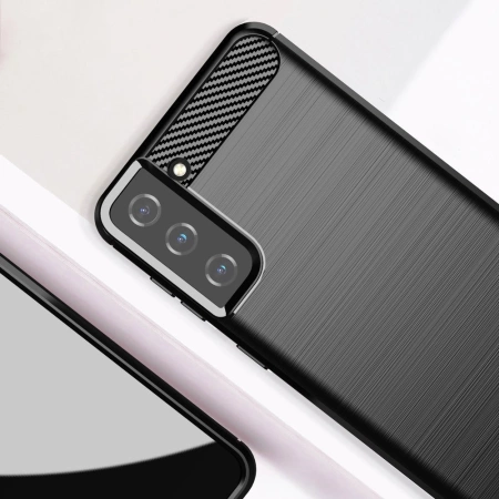 HURTEL ETUI POKROWIEC CARBON CASE DO SAMSUNG GALAXY S21 PLUS 5G ELASTYCZNE