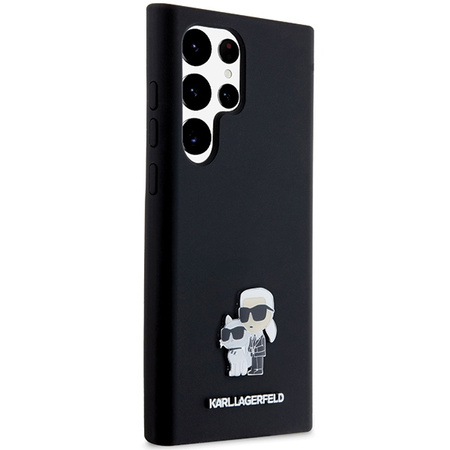 KARL LAGERFELD ETUI SILIKONOWE Z LOGO METALOWYM DO SAMSUNG GALAXY S24 ULTRA