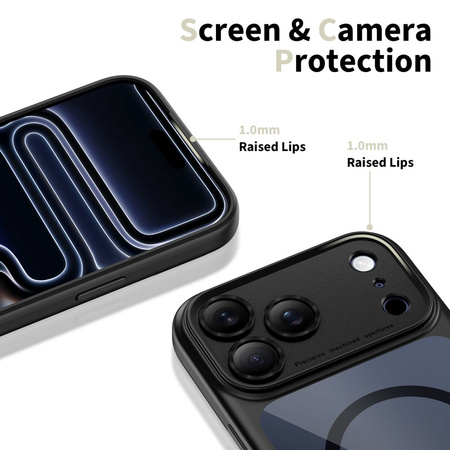 TECH-PROTECT MAGPEAK MAGSAFE CC IPHONE 17 PRO BLACK/CLEAR