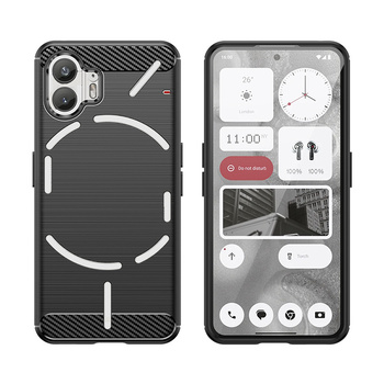 Etui silikonowe Carbon Case do Nothing Phone 2 - czarne