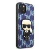 Etui Karl Lagerfeld KLHCP13SPMNIKBL na iPhone 13 mini hardcase - niebieskie Monogram Ikonik Patch