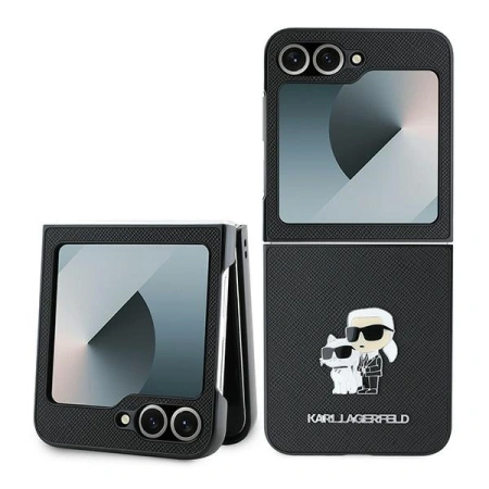 KARL LAGERFELD ETUI HARDCASE DO SAMSUNG Z FLIP6 F741 SAFFIANO METAL PIN