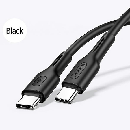 USAMS KABEL U43 USB-C NA USB-C 100W DO TELEFONÓW 5A 1.2M SZYBKIE ŁADOWANIE