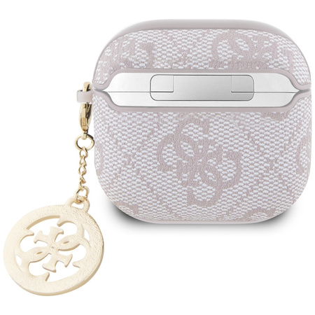 GUESS ETUI POKROWIEC DO AIRPODS 4 Z ELEMENTAMI STRASS CHARM WYSOKA OCHRONA