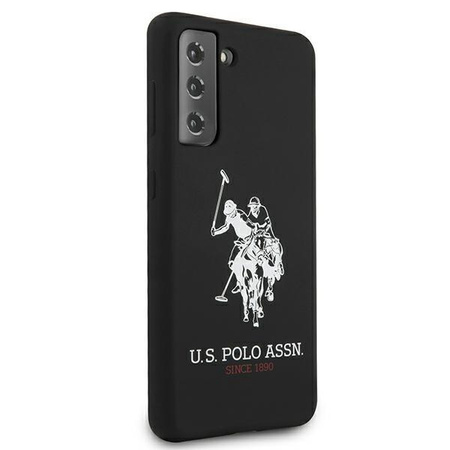 Etui U.S. Polo Assn. Silicone Logo na Samsung Galaxy S21 - czarne