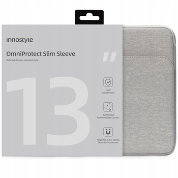 INNOSTYLE TORBA NA LAPTOPA 13 WODOODPORNA ETUI OMNIPROTECT SLIM SZARY
