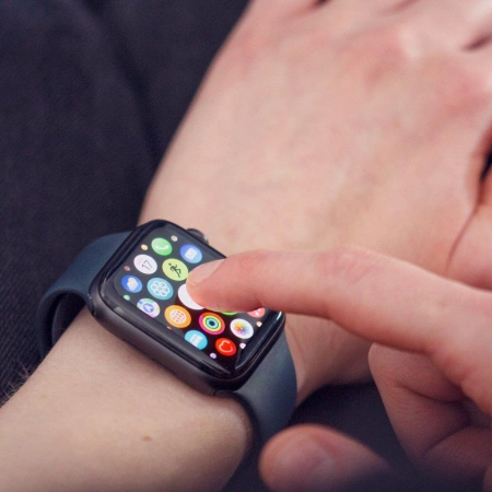 WOZINSKY SZKŁO HARTOWANE FULL GLUE DO APPLE WATCH ULTRA 49MM Z CZARNĄ RAMKĄ