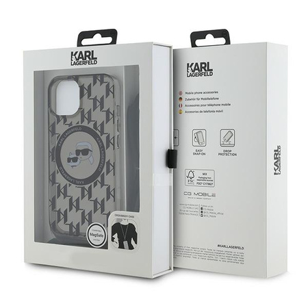 KARL LAGERFELD FUTERAŁ ETUI HARDCASE DO IPHONE 15 14 13 DO MAGSAFE IML