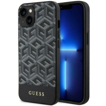 Etui Guess GUHMP14MHGCFSEK na iPhone 14 Plus 6.7" - czarne GCube Stripes MagSafe