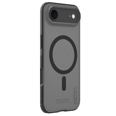Etui Nillkin Super Frosted Shield Pro kompatybilne z MagSafe na iPhone 17 Air - przezroczyste czarne