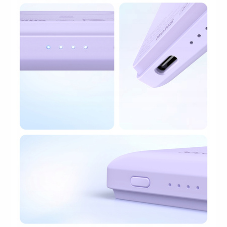 MCDODO POWERBANK BEZPRZEWODOWY 5000MAH 15W INDUKCYJNY + KABEL USB-C DO MAGSAFE IPHONE 12 13 14 15 MINI PLUS PRO MAX NIEBIESKI