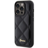 Etui Guess Quilted Metal Logo na iPhone 15 Pro - czarne