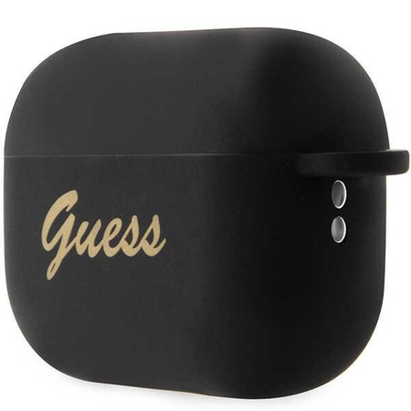 Etui Guess GUAP2LSCHSK na AirPods Pro 2 cover - czarne Silicone Charm Heart Collection