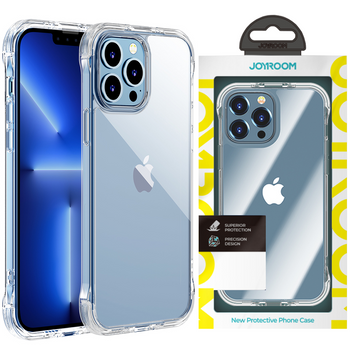 Joyroom Defender Series etui pokrowiec do iPhone 13 Pro pancerna obudowa z haczykami podstawką przezroczysty (JR-BP955)