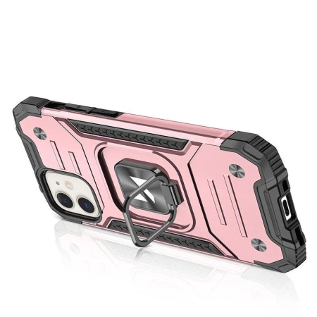WOZINSKY ETUI RING ARMOR DO IPHONE 14 PANCERNY POKROWIEC MAGNETYCZNY ZŁOTY