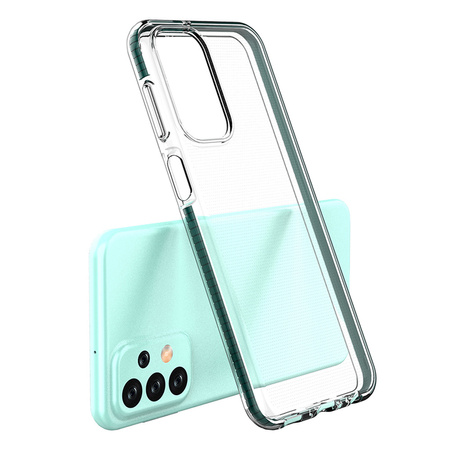 Spring Case etui Samsung Galaxy A23 silikonowy pokrowiec z ramką jasnoniebieskie