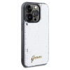 Etui Guess Sequin Script Metal na iPhone 14 Pro - srebrne