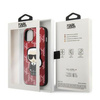 Etui Karl Lagerfeld KLHCP13SPMNIKPI na iPhone 13 mini hardcase - czerwone Monogram Ikonik Patch