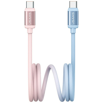 USAMS KABEL USB-C 60W PD DO TELEFONÓW 1.2M BICOLOR SERIES SZYBKIE