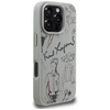Etui Karl Lagerfeld Grained Pattern & Logo MagSafe do iPhone 16 Pro szary