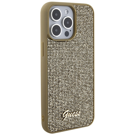 GUESS ETUI HARD CASE DO IPHONE 15 PRO MAX 6.7 DISCO METAL SCRIPT Z LOGO