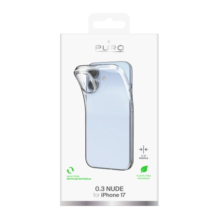 Etui Puro 0.3 Nude Ultra-Slim TPU na iPhone 17 - przezroczyste