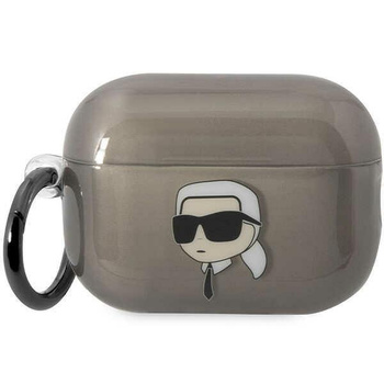 Etui Karl Lagerfeld KKLAP2HNIKTCK na AirPods Pro 2 cover - czarne Ikonik Etui Karl Lagerfeld