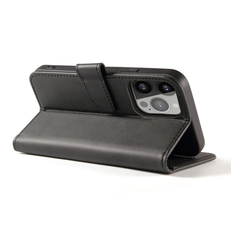 HURTEL ETUI PORTFEL Z KLAPKĄ DO IPHONE 15 PRO MAGNET CASE Z FUNKCJĄ STANDU