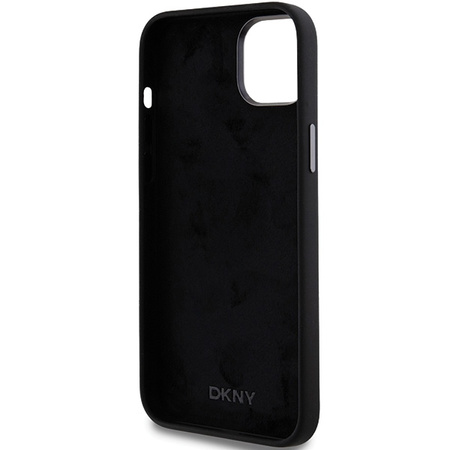 DKNY CASE HARDCASE LIQUID SILICONE DO IPHONE 15 14 13 Z METALOWYM LOGO