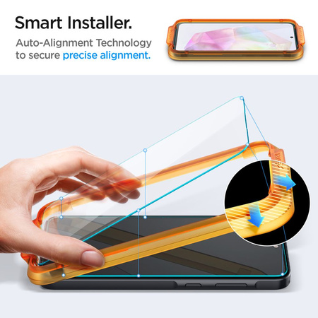 SPIGEN SZKŁO HARTOWANE DO SAMSUNG GALAXY A35 5G ALM GLAS.TR ZESTAW OCHRONNY