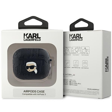 KARL LAGERFELD ETUI DO AIRPODS 3 KLA3PGKIPK MONOGRAM KARL HEAD NA