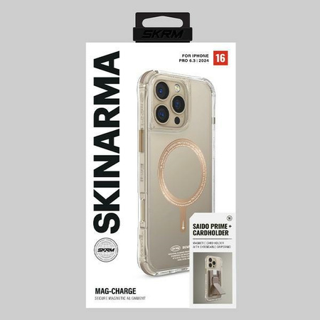 Skinarma etui Saido iPhone 16 Pro 6.3 Magnetic Charging szampański/champagne