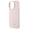 GUESS POKROWIEC SILIKONOWY HARDCASE DO IPHONE 16 PRO 6.3 Z METALOWYM LOGO