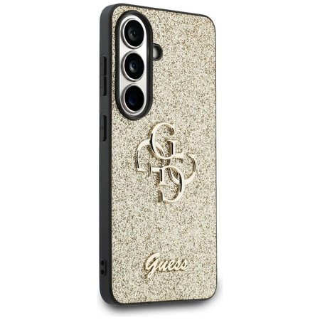Etui Guess Fixed Glitter Big 4G Metal Logo do Samsung Galaxy S26 złoty