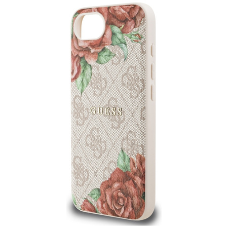 GUESS ETUI CASE MAGNETYCZNE DO IPHONE 16E DO MAGSAFE 4G Z KWIATOWYM PRINTEM