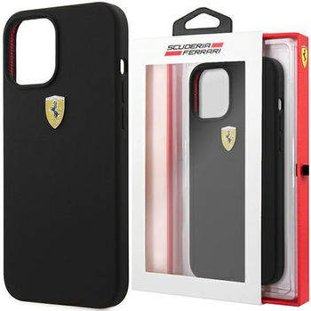 Ferrari FESSIHCP12SBK iPhone 12 mini 5,4" czarny/black hardcase On Track Silicone