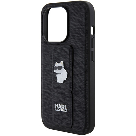 KARL LAGERFELD KLHCP14LGSACHPK ETUI HARDCASE DO IPHONE 14 PRO 6,1 GRIPSTAND