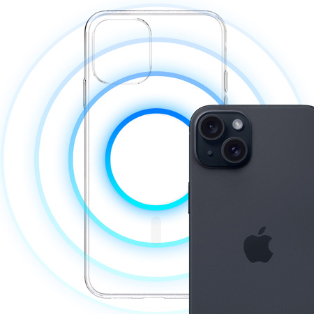 3MK CASE CLEAR MAGCASE DO IPHONE 15 PLUS MAGNETYCZNE OCHRONNE PRZEZROCZYSTE