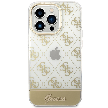 GUESS CASE HARD DO IPHONE 14 PRO 6,1 4G ZWÓR LOGO SCRIPT PATTERN