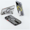 Etui Skinarma Helix do iPhone 16 Pro Magnetic Charging 360 Rotating Stand titanium