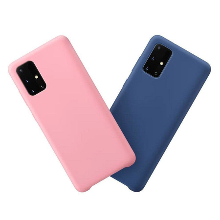 Silicone Case elastyczne silikonowe etui pokrowiec Samsung Galaxy A72 4G czerwony