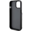 Etui Karl Lagerfeld Saffiano Cardslots and Stand Monogram Choupette do iPhone 15 - czarne