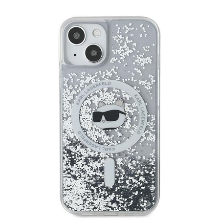 KARL LAGERFELD ETUI HARDCASE LIQUID GLITTER CHOUPETTE HEAD DO IPHONE 15 14