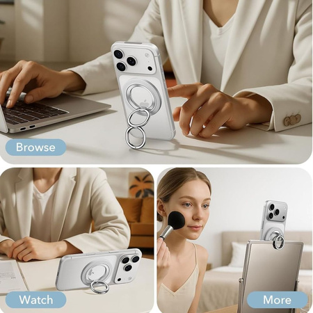 ESR MAGNETIC 360 HALOLOCK MAGSAFE PHONE RING WHITE